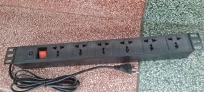 Ổ điện 19″, 06 ổ cắm chuẩn đa năng, công tắc, có dây nguồn 